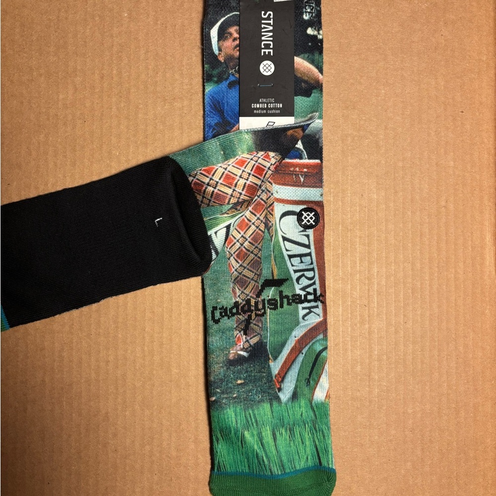 Stance Caddyshack Green Socks Sz L-XL